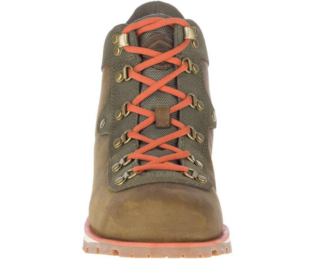 Merrell Boots Brown/Olive - West Fork Waterproof - Mens 57XVORSDI
